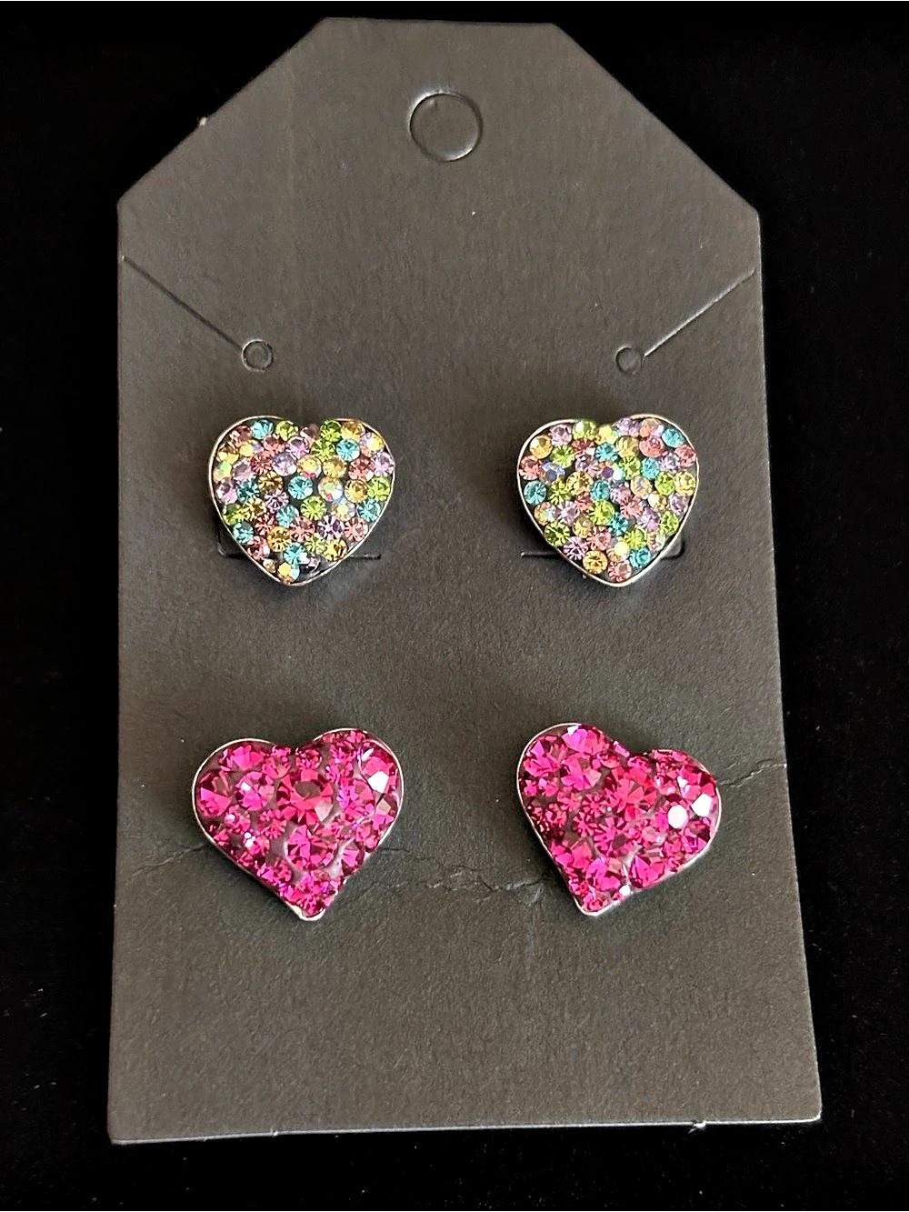 Sterling Silver Heart Stud earrings 18
